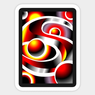 SOLARMOON Abstract Digital Art #05 Sticker